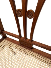 Art Nouveau Armchair with Wicker Seat by H.P. Mutters & Zoon, 1900s